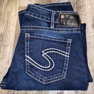 Silver jeans co Suki high slim bootcut blue jeans